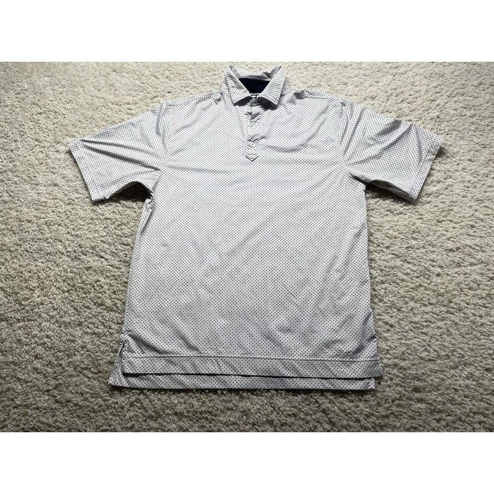 Footjoy Mens Polo Shirt Size Medium Golf Short Sleeve EUC
